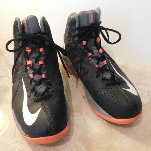 Nike Men's Stutter Step 2 Sneakers Sz 7.5 Black & Orange Air Max 653455-001 - Picture 3 of 8